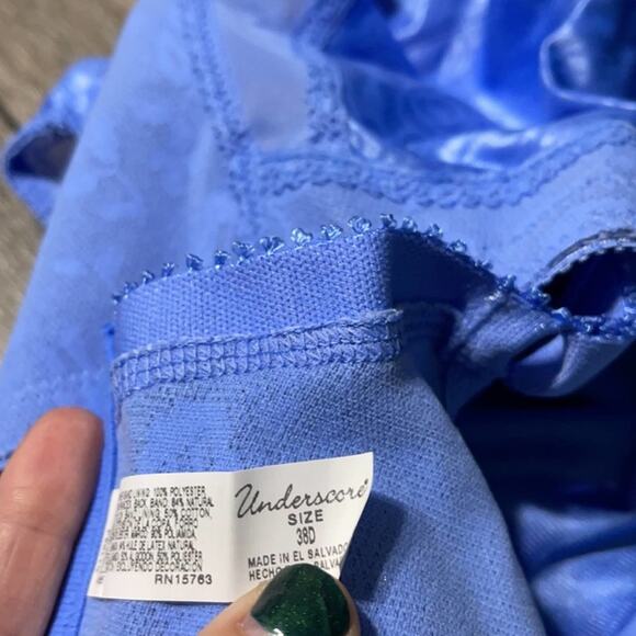 NEW Underscore Wire-free Periwinkle Bra Size 38D - Picture 5 of 5